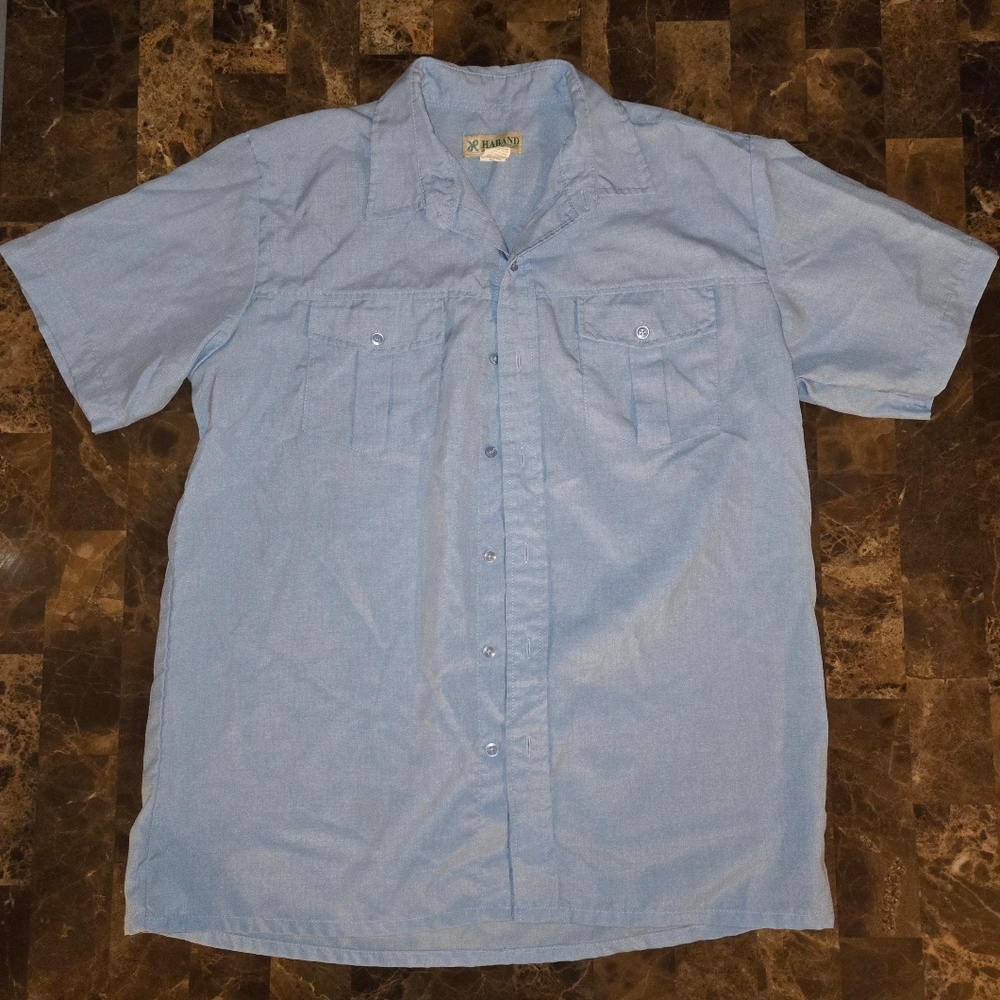Haband Casual Light Blue Button Down Shirt